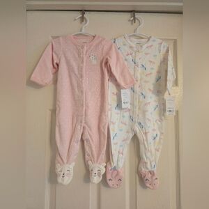 Carter's Baby Girl Onesies Size 6M